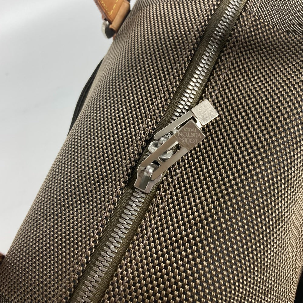 LOUIS VUITTON Boston Duffel bag M93064 Damier Jean Canvas khaki Damier Jean Akatan mens Used Authentic