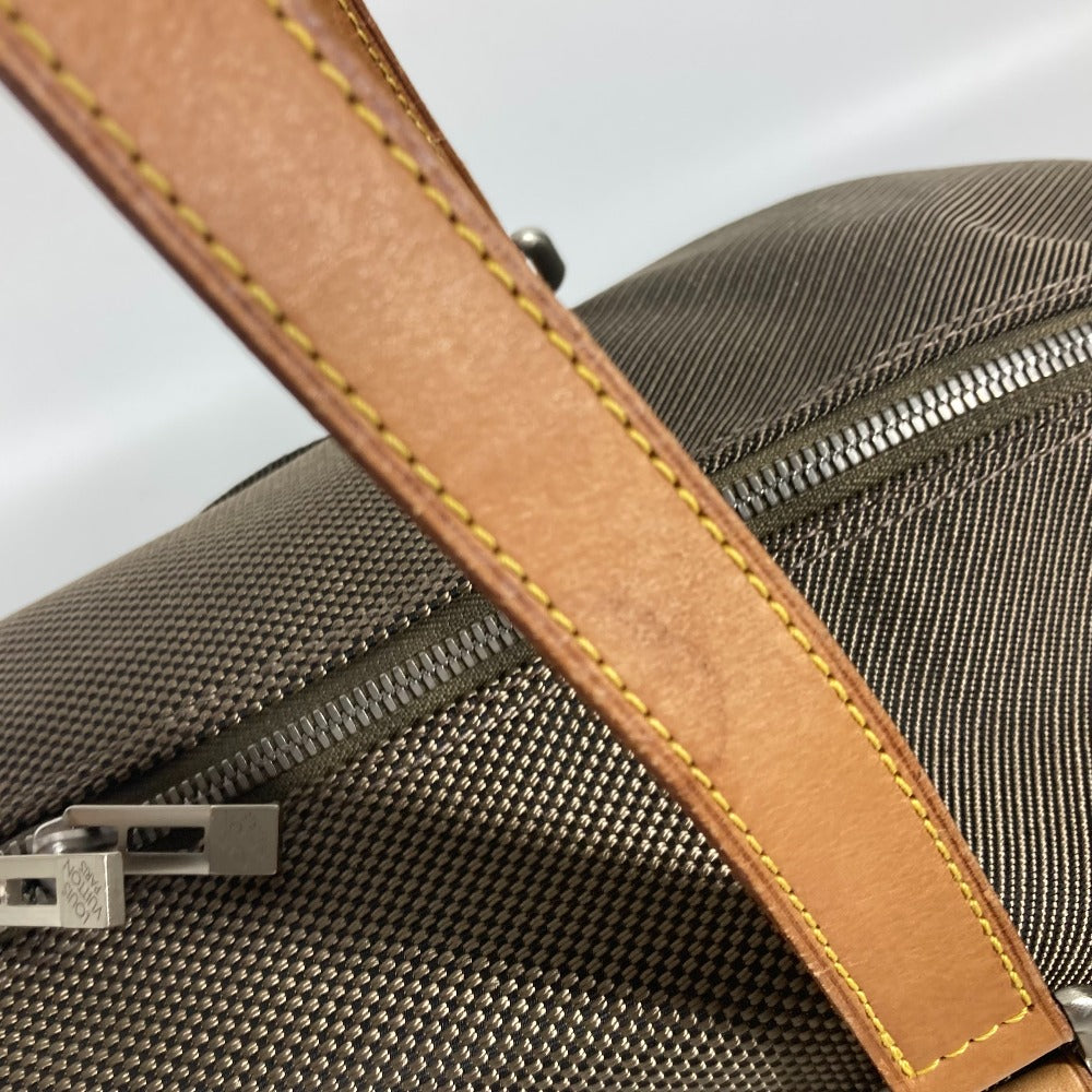 LOUIS VUITTON Boston Duffel bag M93064 Damier Jean Canvas khaki Damier Jean Akatan mens Used Authentic