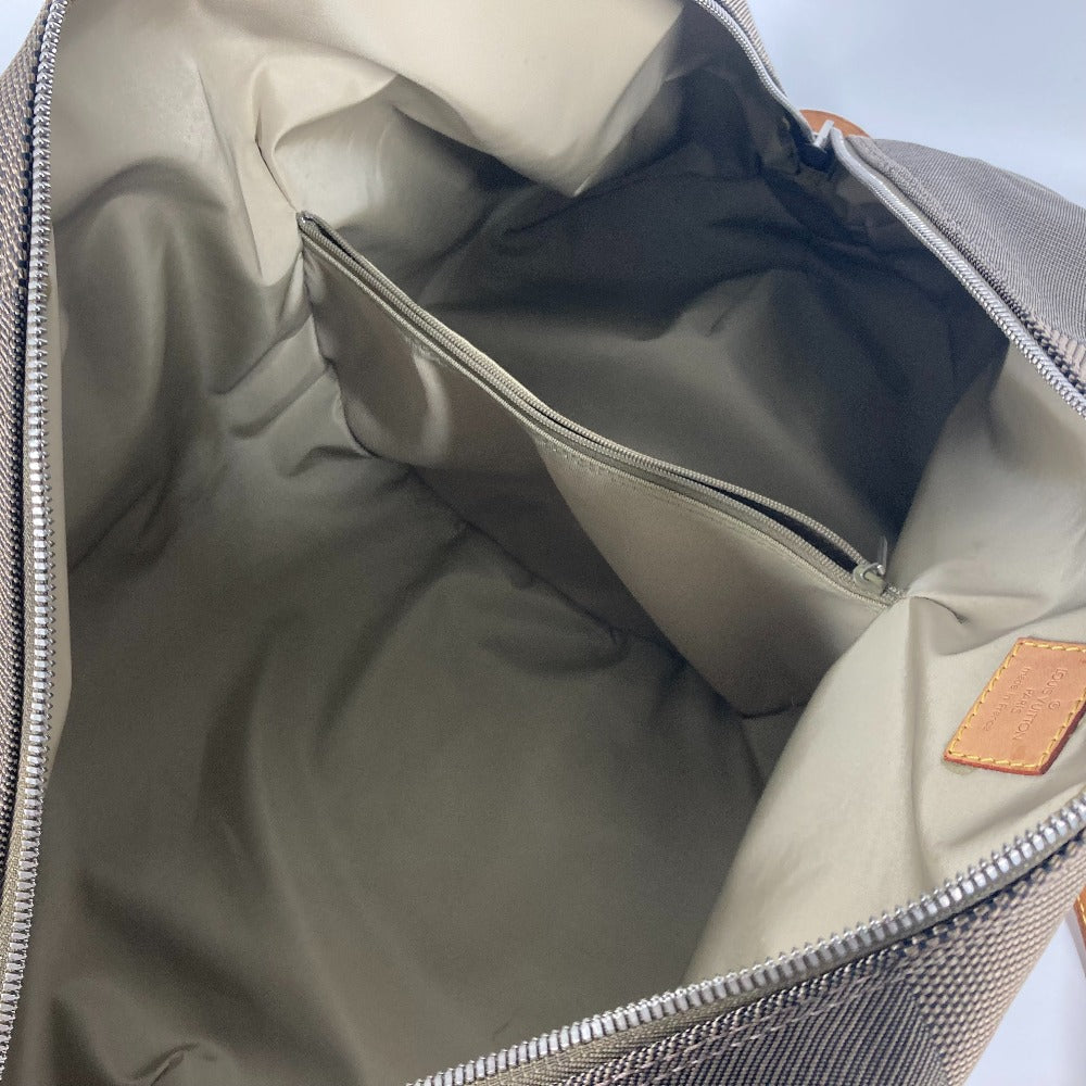 LOUIS VUITTON Boston Duffel bag M93064 Damier Jean Canvas khaki Damier Jean Akatan mens Used Authentic