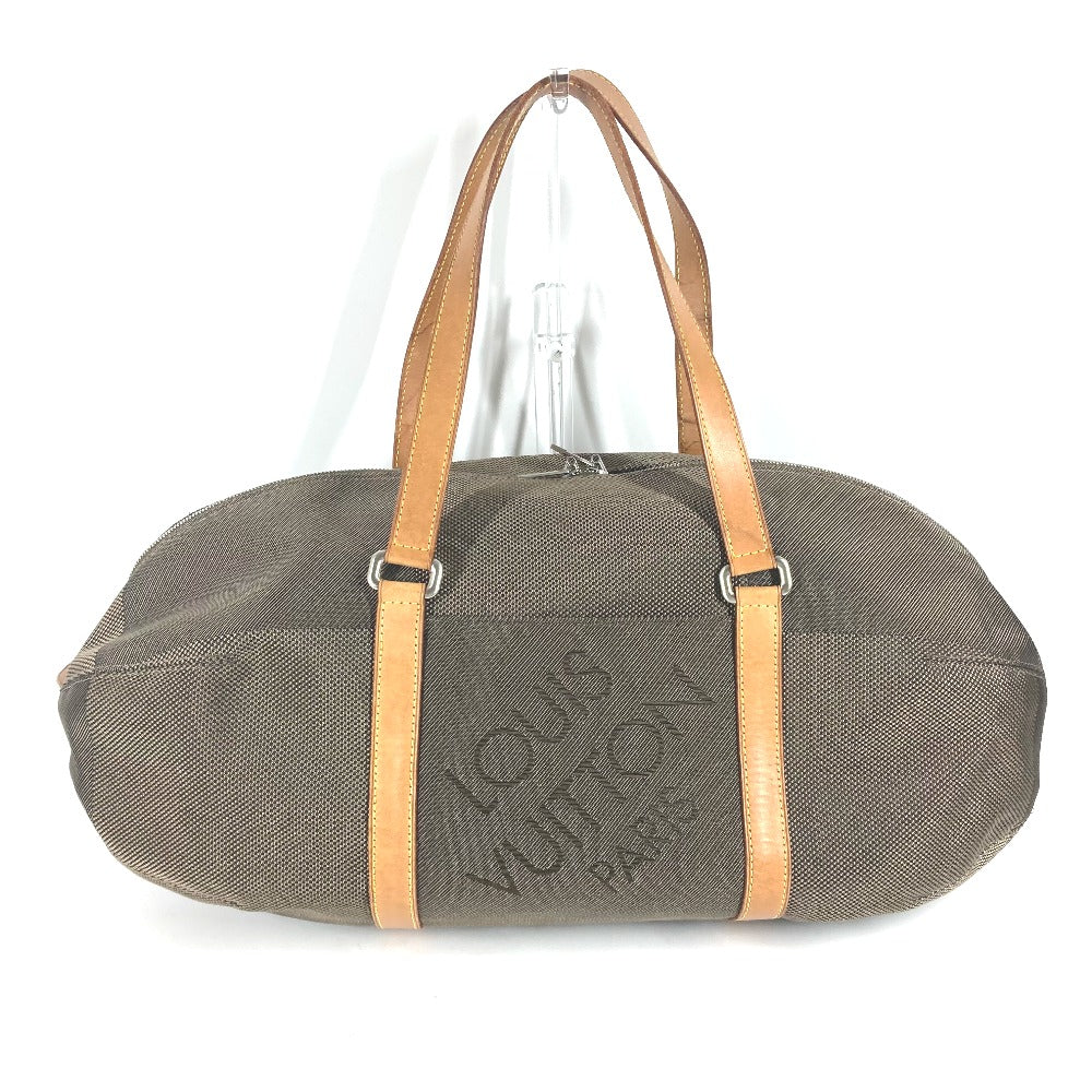 LOUIS VUITTON Boston Duffel bag M93064 Damier Jean Canvas khaki Damier Jean Akatan mens Used Authentic