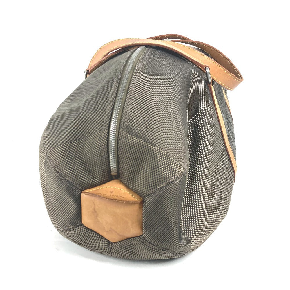 LOUIS VUITTON Boston Duffel bag M93064 Damier Jean Canvas khaki Damier Jean Akatan mens Used Authentic