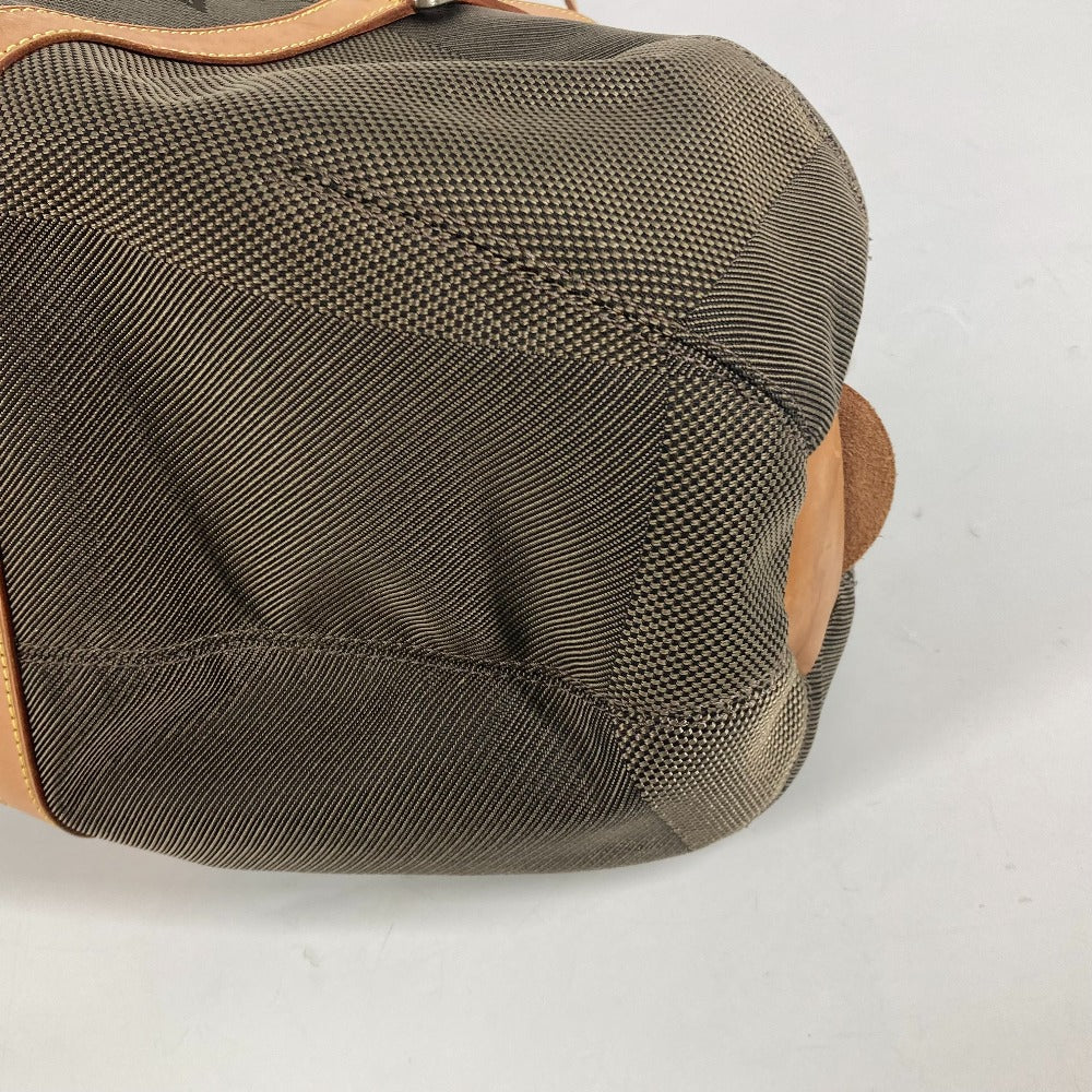 LOUIS VUITTON Boston Duffel bag M93064 Damier Jean Canvas khaki Damier Jean Akatan mens Used Authentic