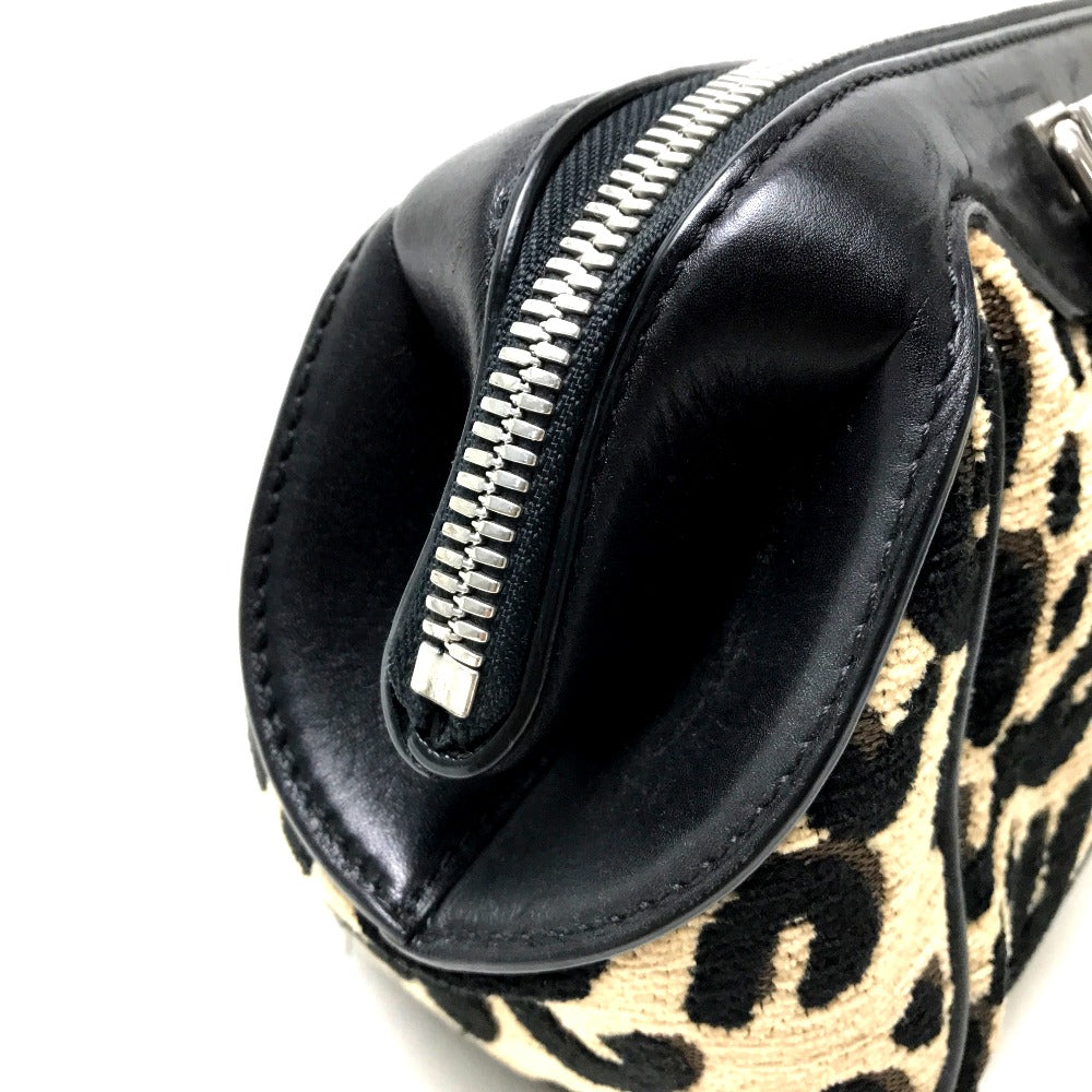 LOUIS VUITTON Handbag M94257 leather beige Leopard Baby Women Used Authentic