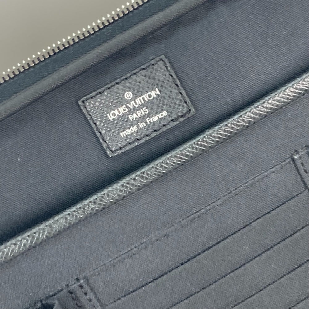 LOUIS VUITTON Business bag M32522 Taiga Leather black Taiga Porto Ordinatour Odessa mens Used Authentic