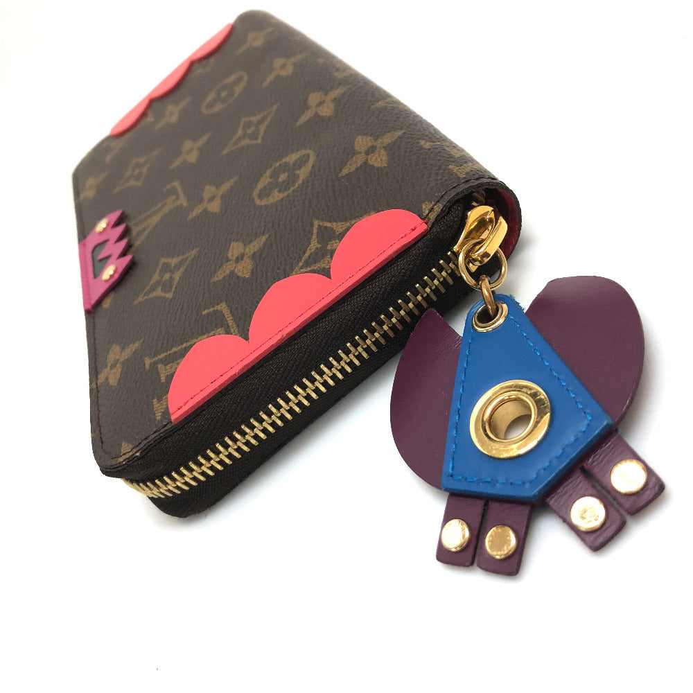LOUIS VUITTON Long Wallet Purse M61364 Monogram canvas Brown Monogram zippy wallet totem Women Used Authentic