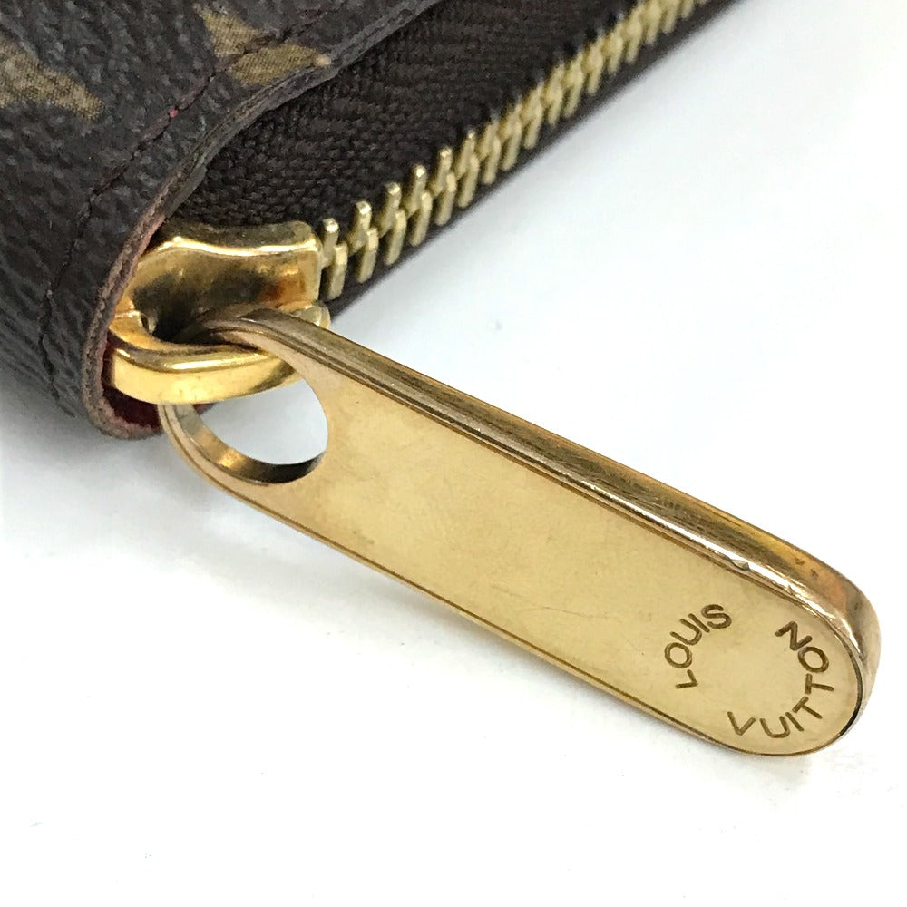 LOUIS VUITTON Long Wallet Purse M62149 Monogram canvas Brown Monogram sticker Zippy Wallet World Tour Women Used Authentic