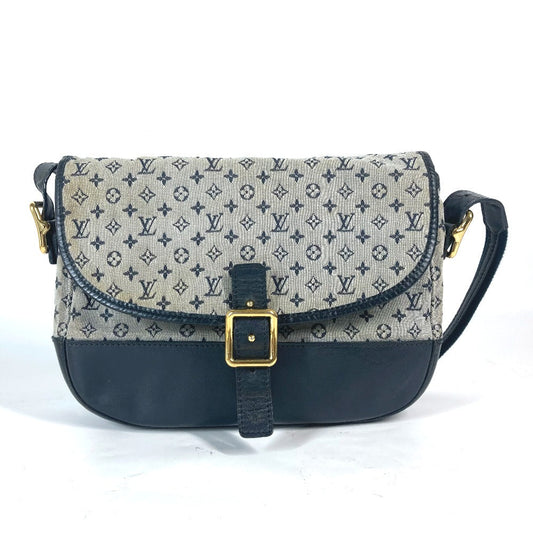 LOUIS VUITTON Shoulder Bag M92670 Monogram mini canvas Navy Monogram mini Belanger Women Used Authentic