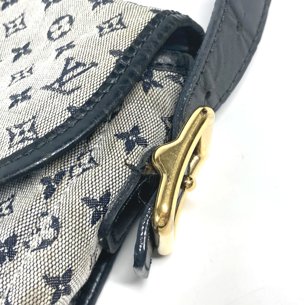 LOUIS VUITTON Shoulder Bag M92670 Monogram mini canvas Navy Monogram mini Belanger Women Used Authentic