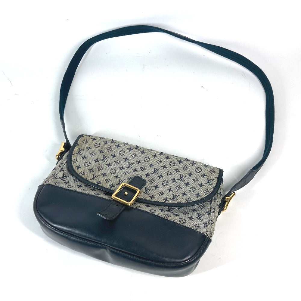 LOUIS VUITTON Shoulder Bag M92670 Monogram mini canvas Navy Monogram mini Belanger Women Used Authentic