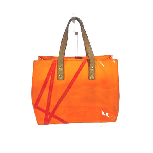 LOUIS VUITTON Tote Bag M91905 Monogram Vernis Orange Monogram Vernis Fluo Lead PM