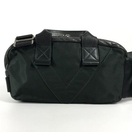 LOUIS VUITTON Sling bag M50445 leather gray V line Fast mens Used Authentic