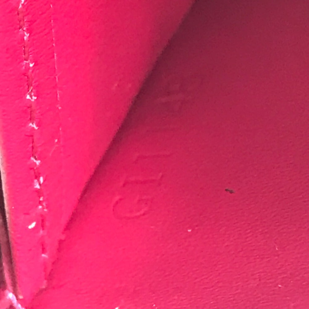 LOUIS VUITTON Long Wallet Purse M91597 Monogram Vernis pink Monogram Vernis Zippy wallet Women Used Authentic