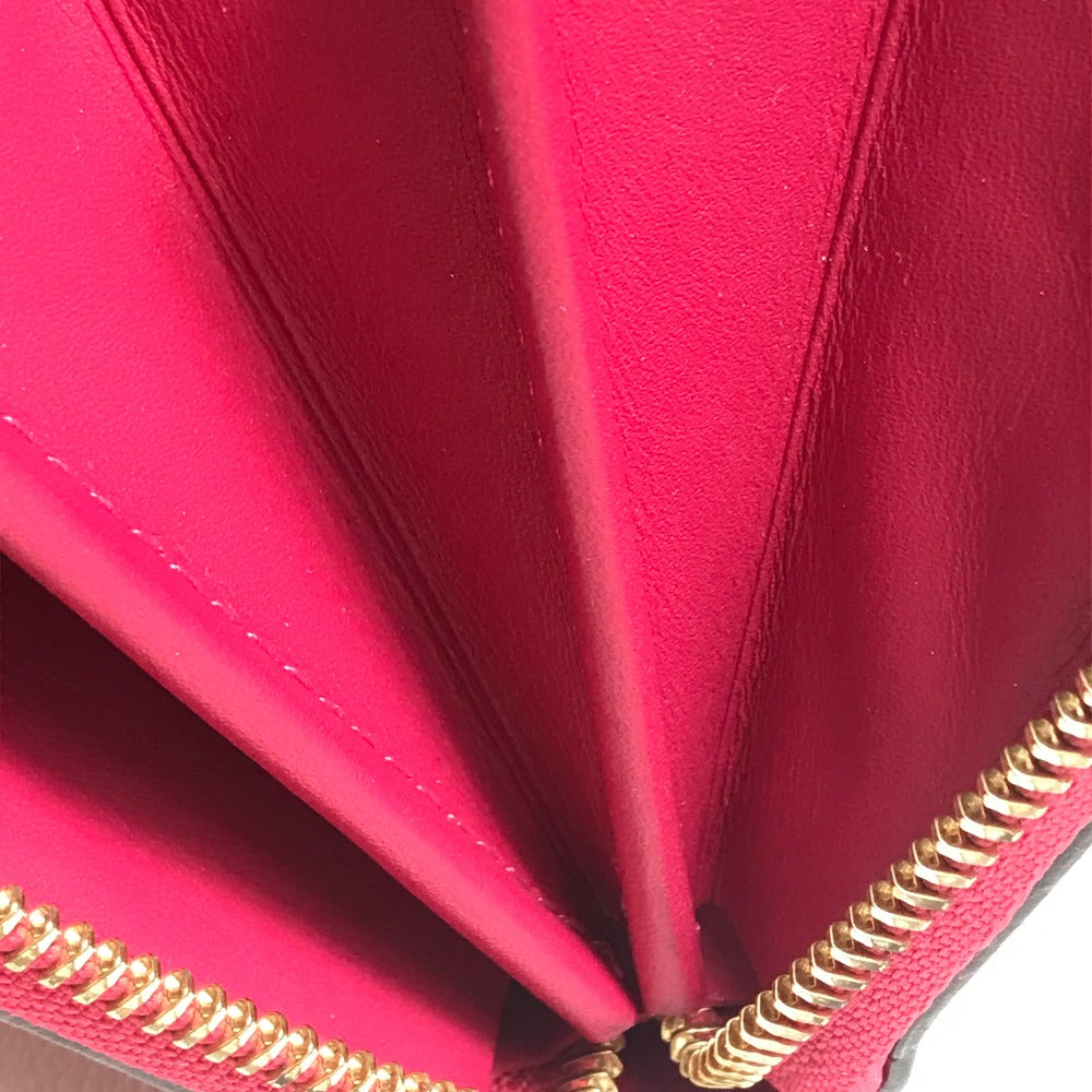 LOUIS VUITTON Long Wallet Purse M91597 Monogram Vernis pink Monogram Vernis Zippy wallet Women Used Authentic