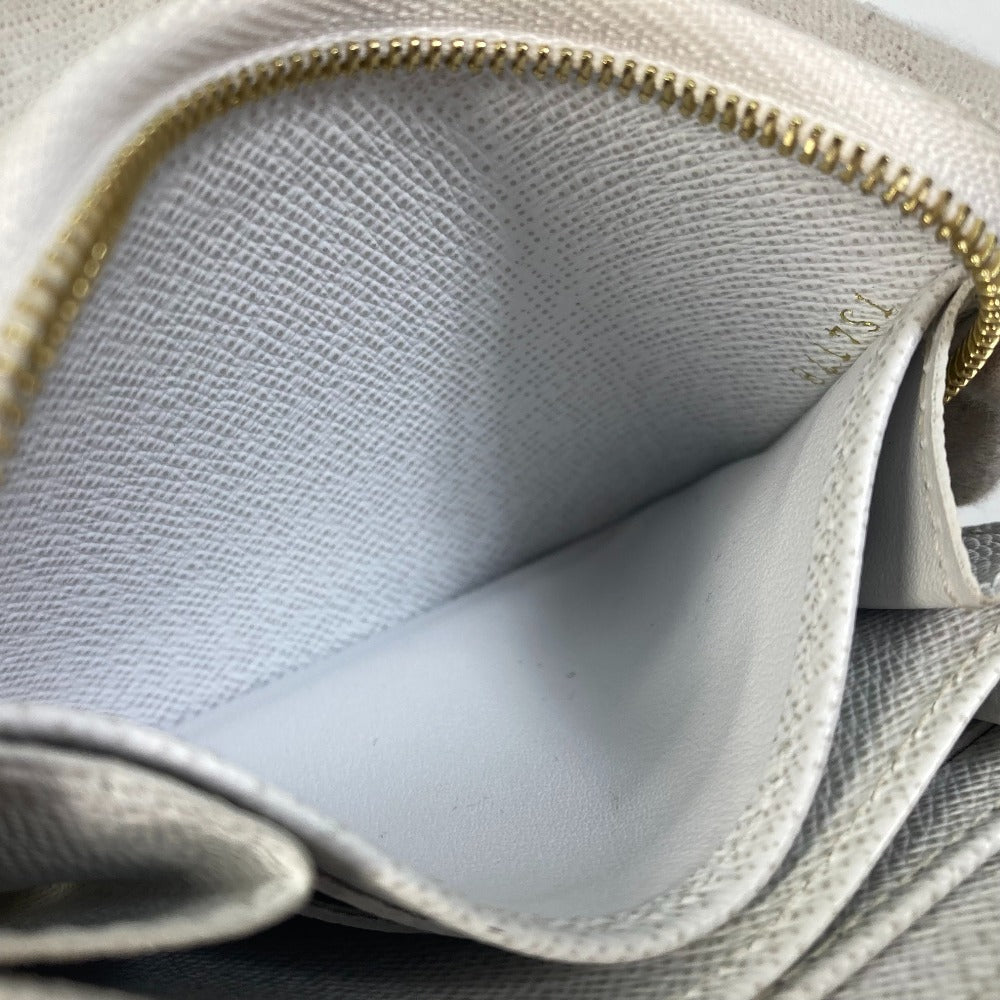 LOUIS VUITTON Coin case M63994 Epi Leather white epi love lock Zip around purse Women Used Authentic
