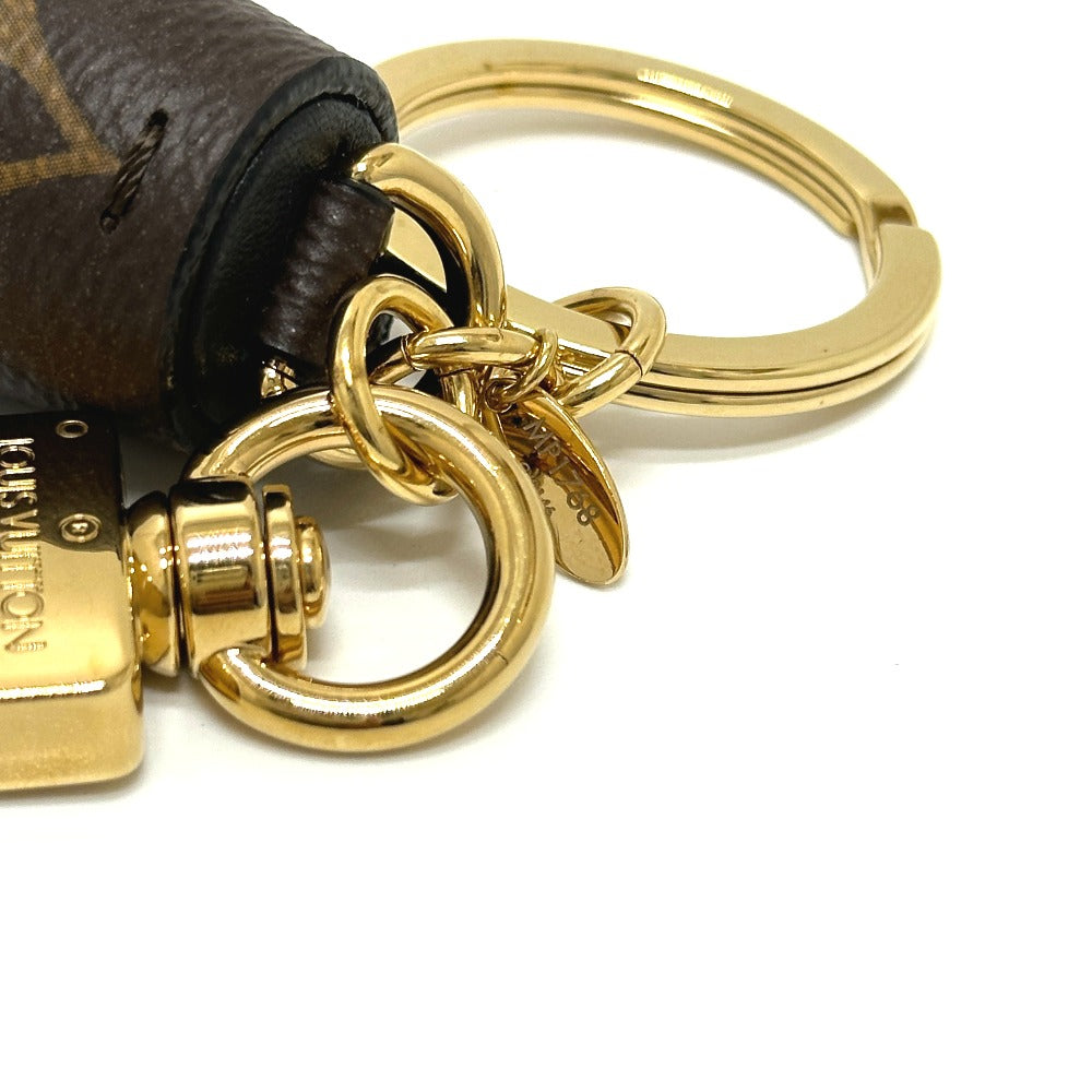 LOUIS VUITTON Bag charm MP1768 Monogram canvas Brown Tassel Keychain Women Used Authentic