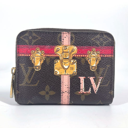 LOUIS VUITTON Coin case M62617 Monogram canvas multicolor Monogram Summer Trunk Zippy coin purse Women Used Authentic