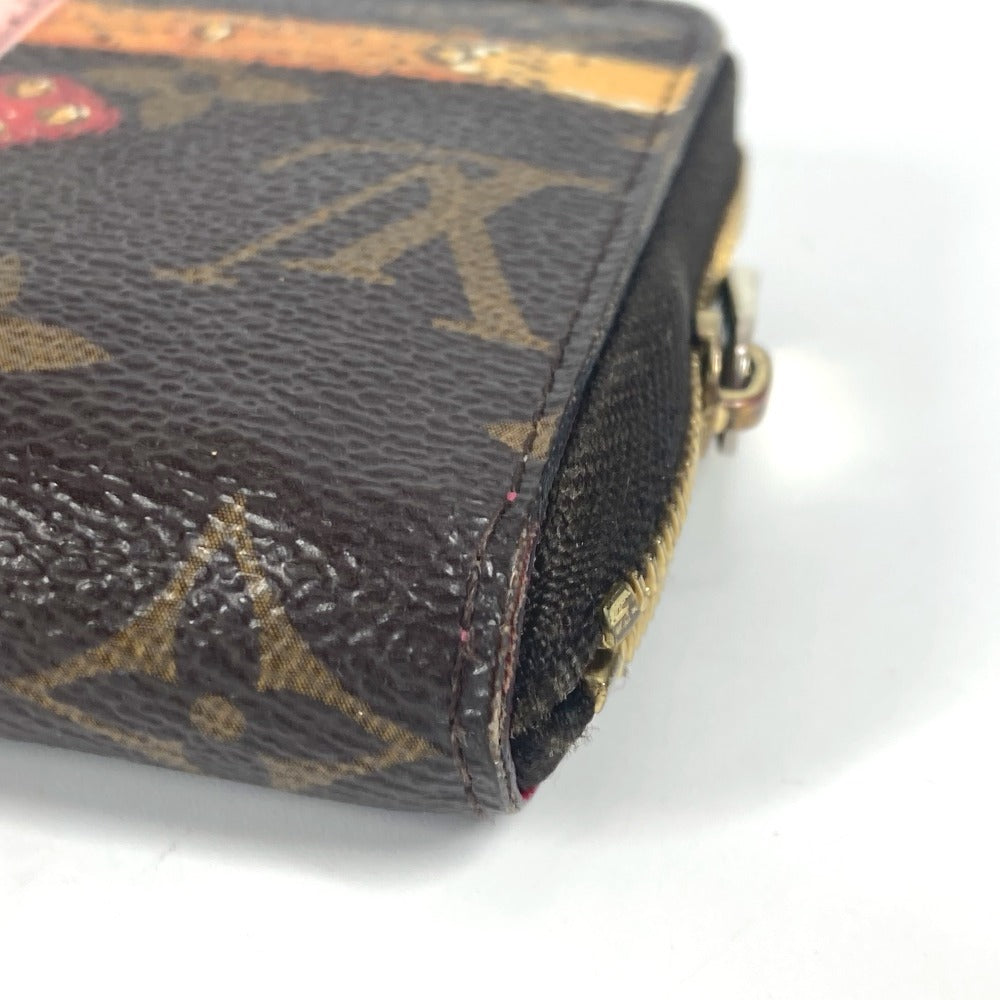 LOUIS VUITTON Coin case M62617 Monogram canvas multicolor Monogram Summer Trunk Zippy coin purse Women Used Authentic