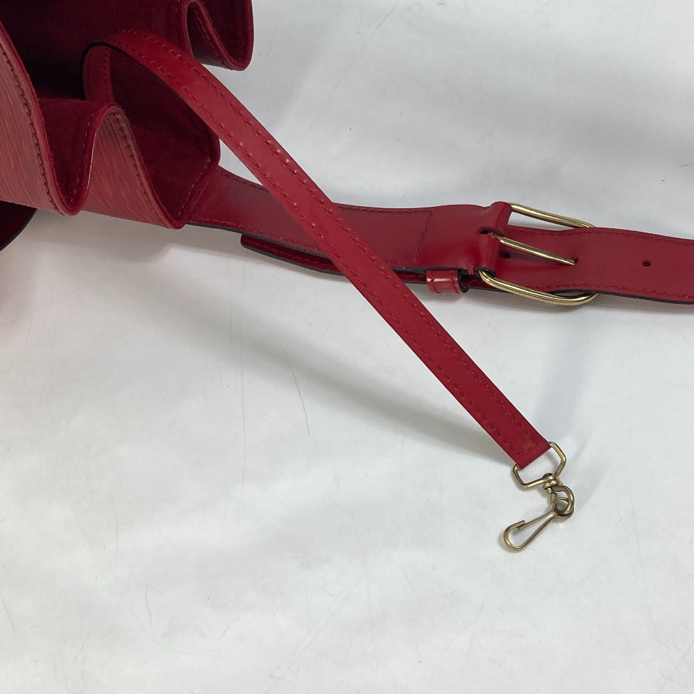 LOUIS VUITTON Shoulder Bag M80193 Epi Leather Red Epi Sack de Paul Women Used Authentic