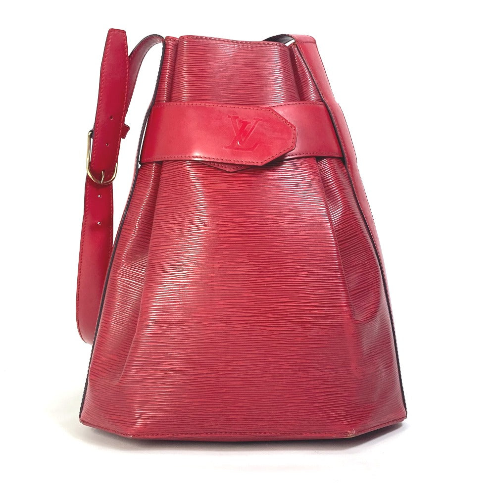 LOUIS VUITTON Shoulder Bag M80193 Epi Leather Red Epi Sack de Paul Women Used Authentic