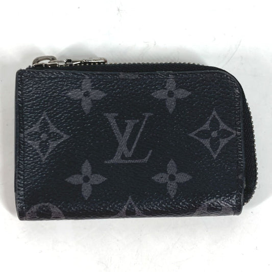 LOUIS VUITTON Coin case M63536 Monogram Eclipse Canvas black Monogram Eclipse Portemone Jules mens Used Authentic