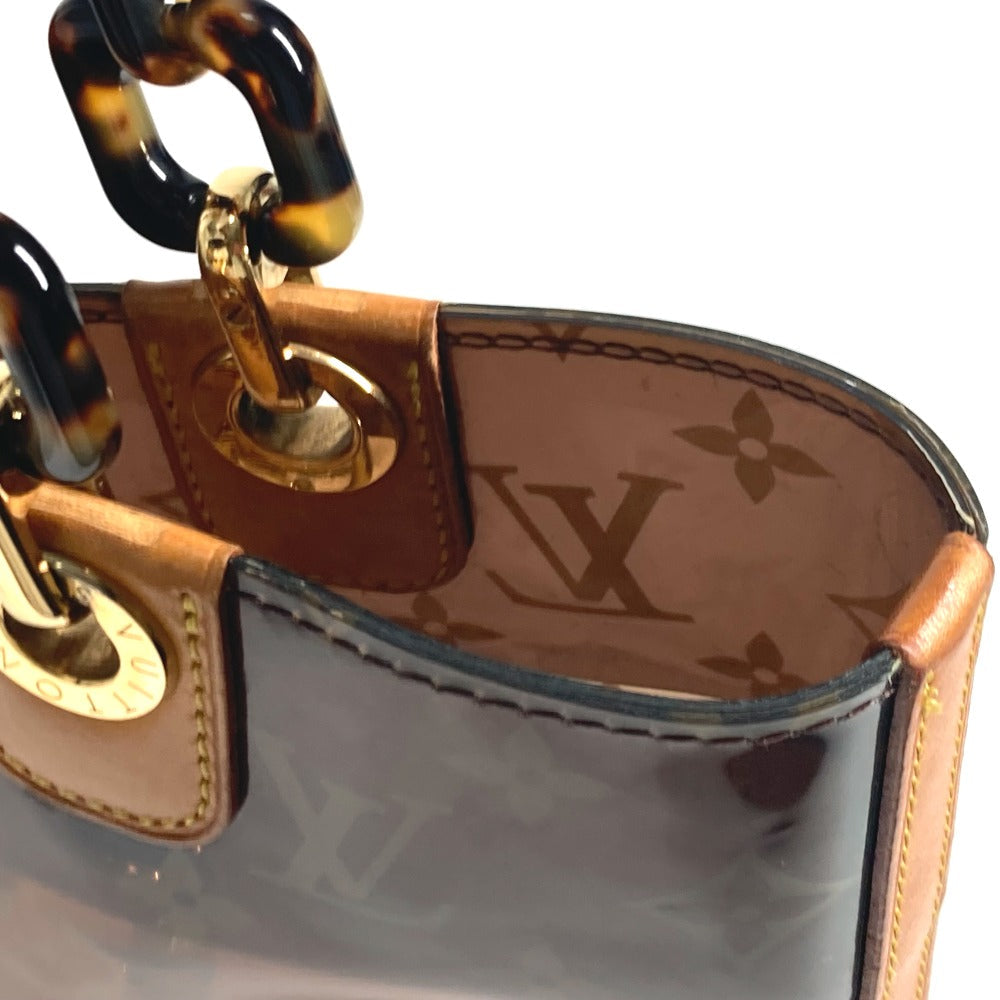 LOUIS VUITTON Tote Bag M92501 Plastics Brown Monogram Plastics Cabas Ambre MM Women Used Authentic