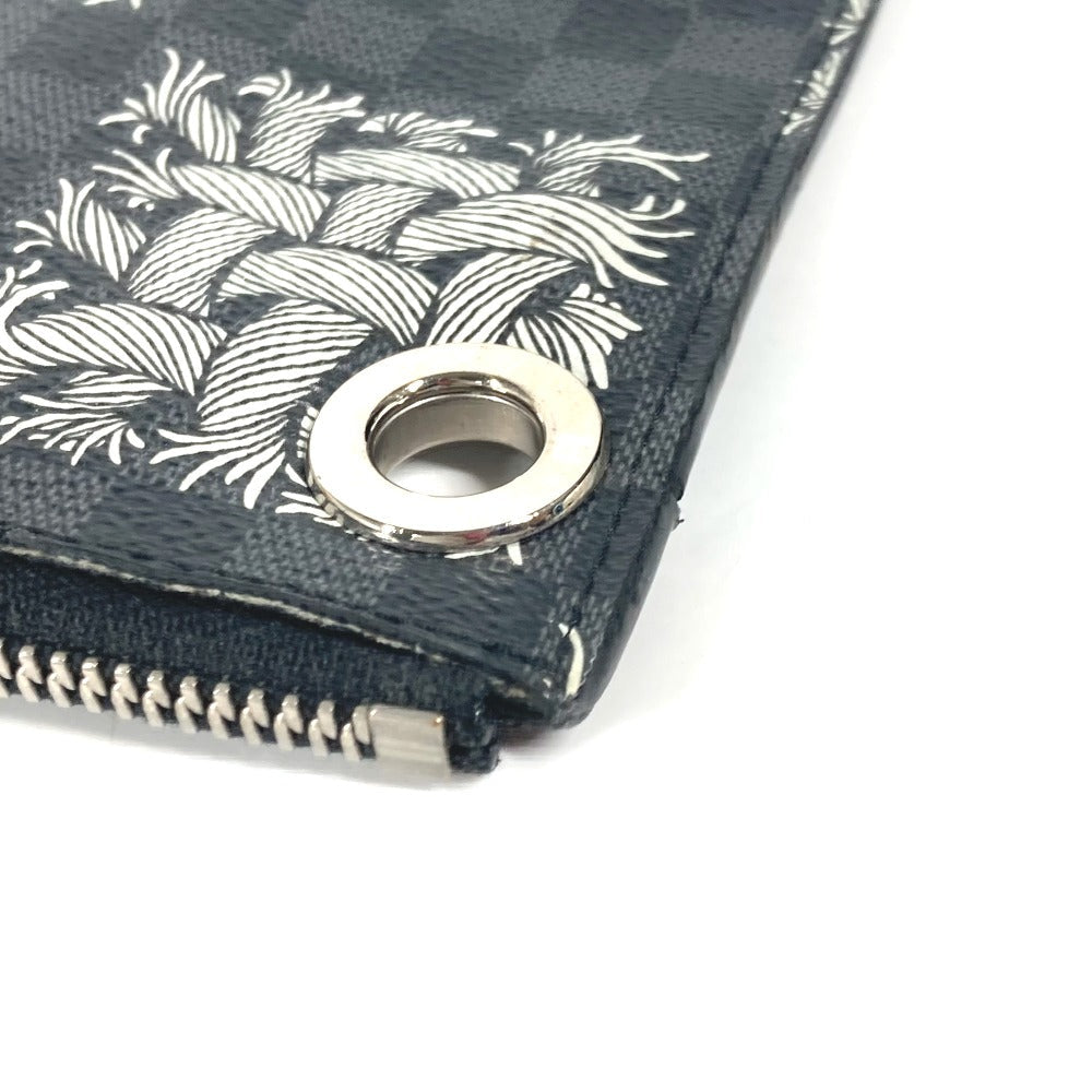 LOUIS VUITTON Clutch bag N61231 Damier Grafitto Canvas black Damier Grafitte Pochette Jules PM mens Used Authentic