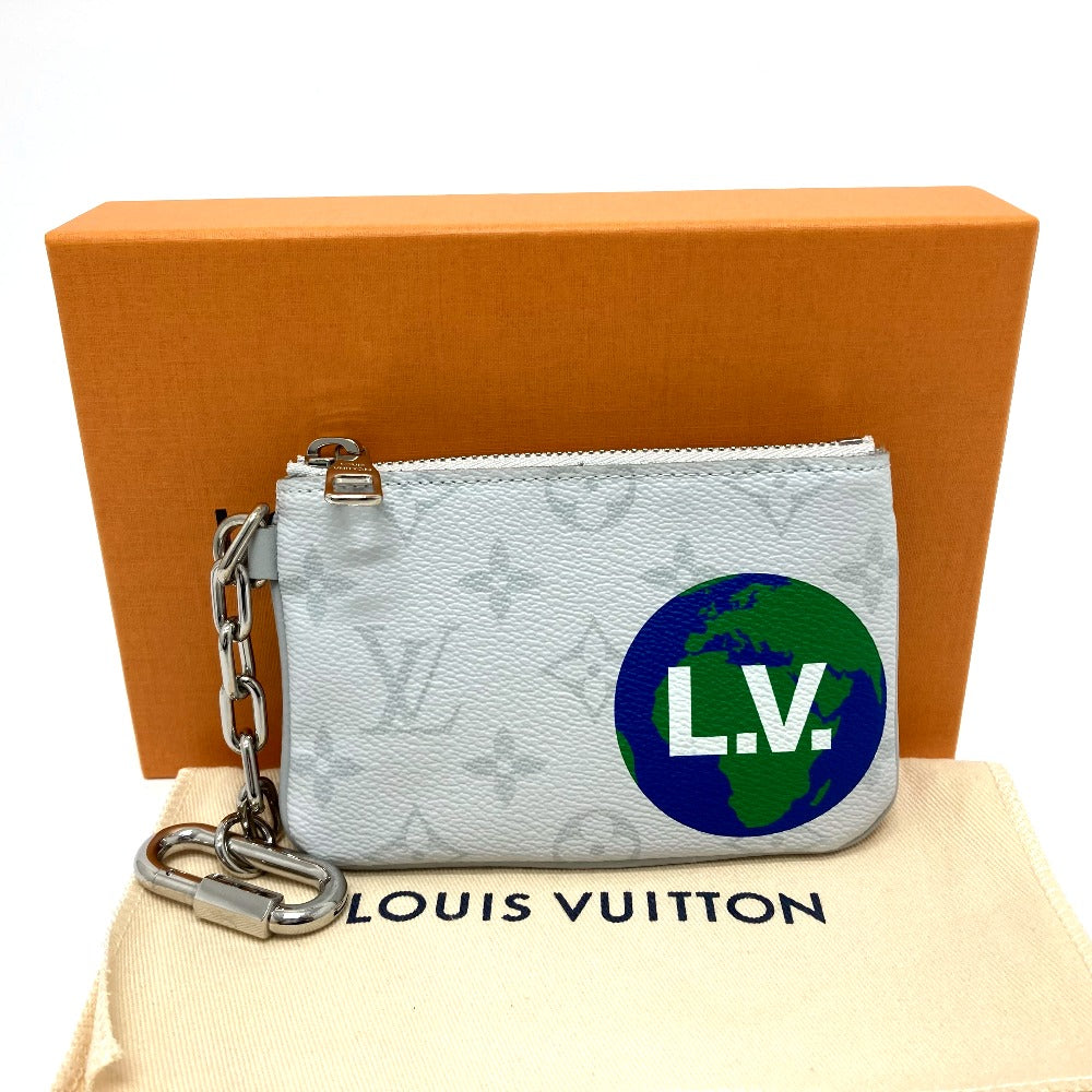 LOUIS VUITTON Coin case M67809 Monogram canvas white Coin Pocket Wallet Zipped pouch PM unisex(Unisex) Used Authentic
