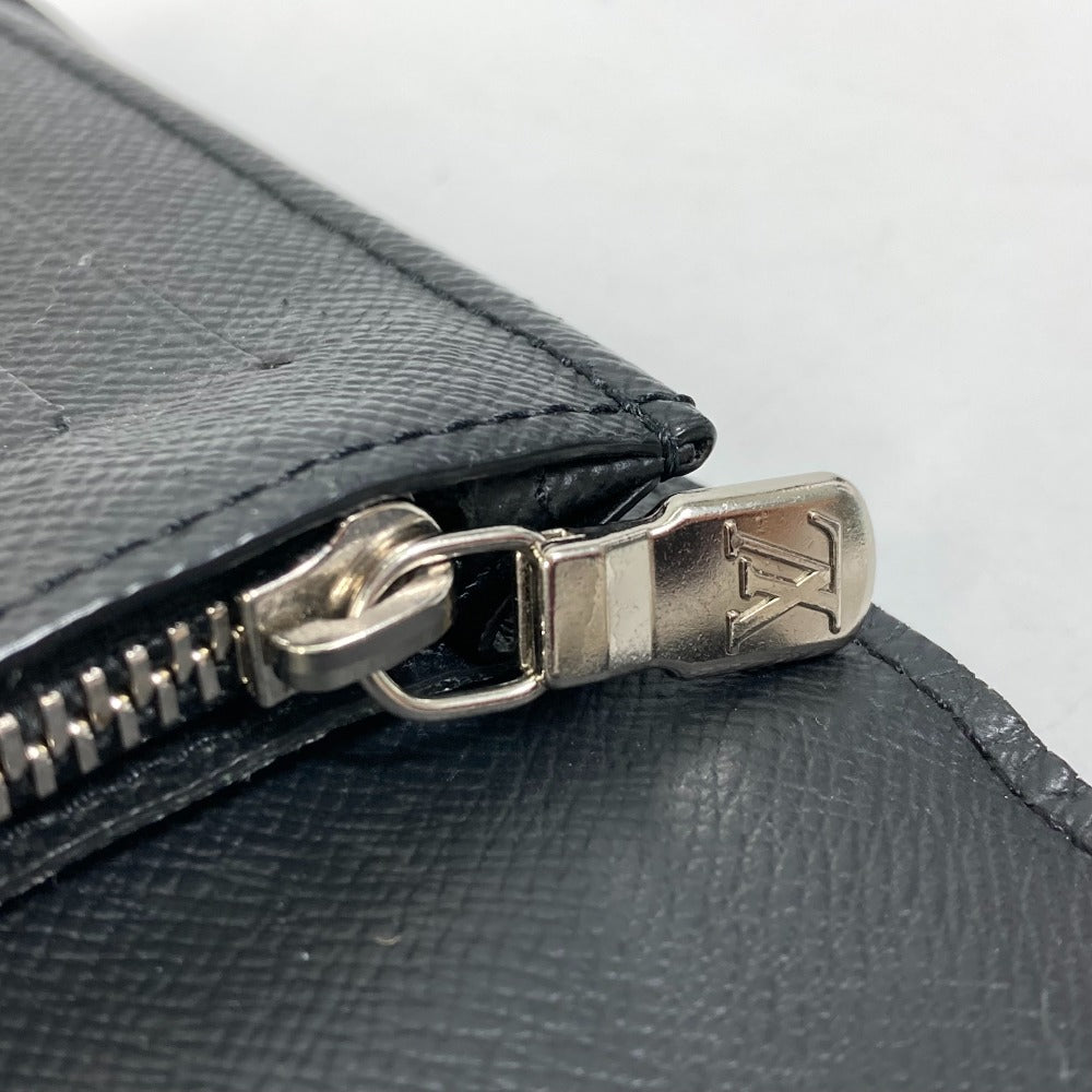 LOUIS VUITTON Long Wallet Purse N40415 PVC, Leather, Damier Graphite Canvas black Portefeuille Blaza NM mens Used Authentic