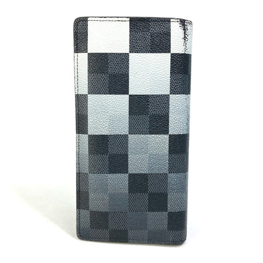 LOUIS VUITTON Long Wallet Purse N40415 PVC, Leather, Damier Graphite Canvas black Portefeuille Blaza NM mens Used Authentic