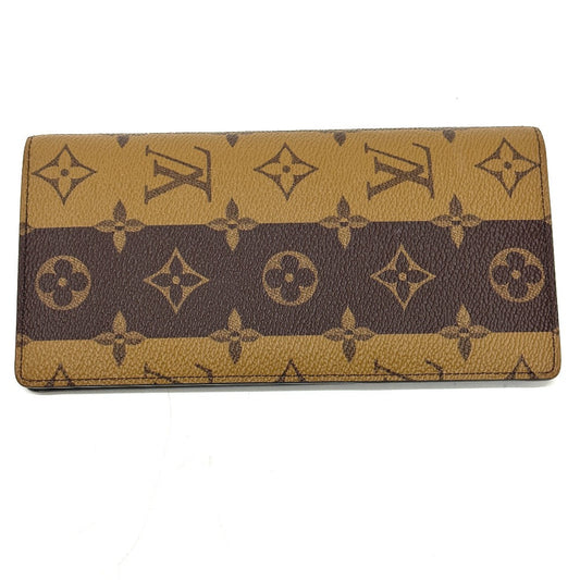 LOUIS VUITTON Long Wallet Purse M81008 Monogram canvas Brown Monogram NIGO collaboration Portefeuille Brazza mens Used Authentic