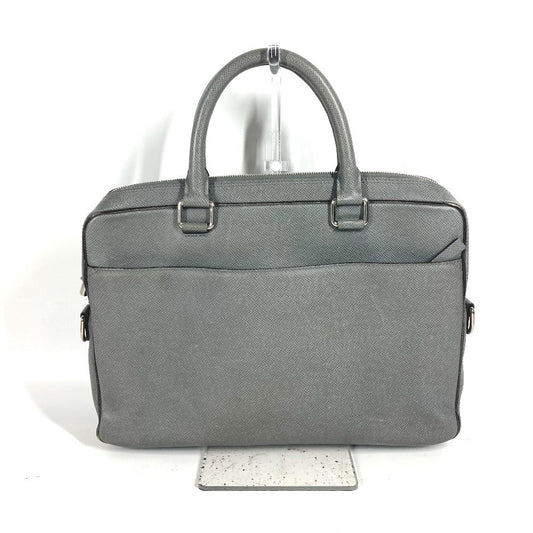 LOUIS VUITTON Business bag M32711 Taiga Leather gray Taiga Taiga Porto Document Business PDB mens Secondhand Authentic