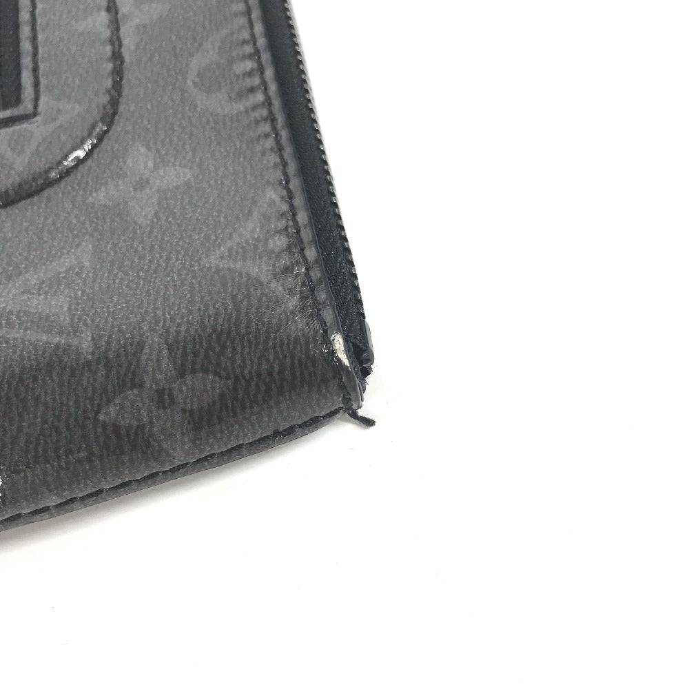 LOUIS VUITTON Clutch bag M63373 Plastics, Leather black Monogram Eclipse Glaze, Japan, Tokyo, Shinjuku Isetan Exclusive Pochette Cosmos mens Used Authentic