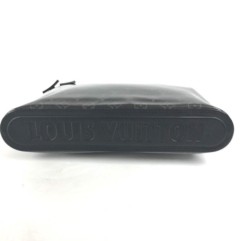 LOUIS VUITTON Clutch bag M63373 Plastics, Leather black Monogram Eclipse Glaze, Japan, Tokyo, Shinjuku Isetan Exclusive Pochette Cosmos mens Used Authentic
