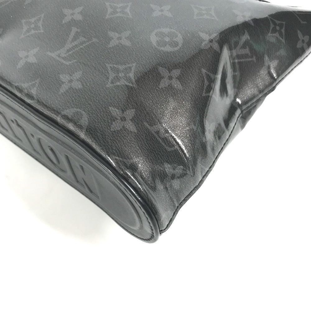 LOUIS VUITTON Clutch bag M63373 Plastics, Leather black Monogram Eclipse Glaze, Japan, Tokyo, Shinjuku Isetan Exclusive Pochette Cosmos mens Used Authentic