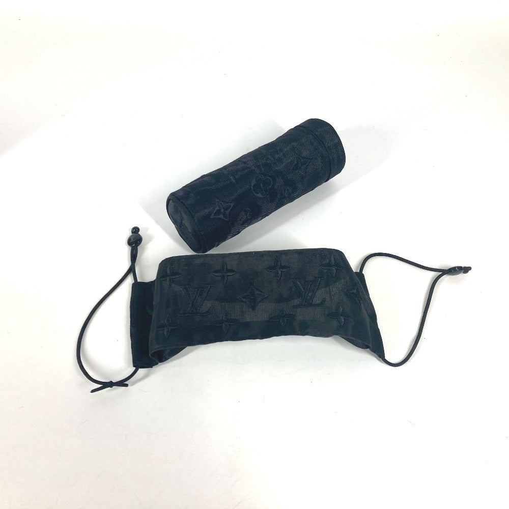 LOUIS VUITTON Pouch M77147 polyester black monogram mesh Mask Covers & Masks unisex(Unisex) Used Authentic