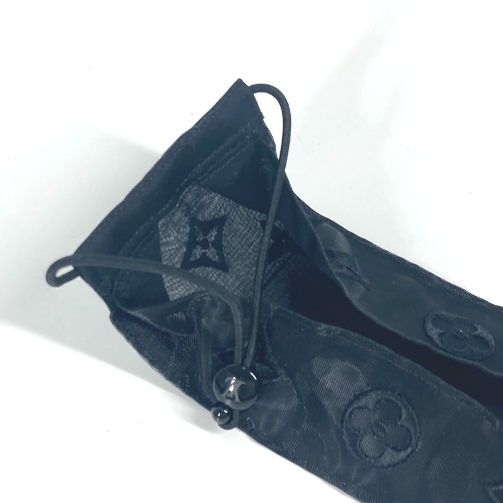 LOUIS VUITTON Pouch M77147 polyester black monogram mesh Mask Covers & Masks unisex(Unisex) Used Authentic