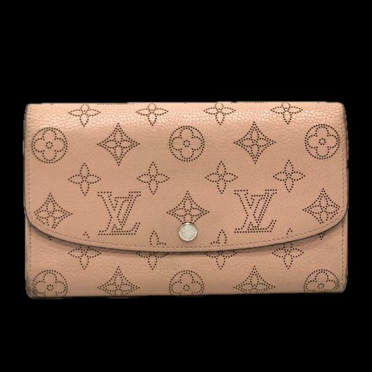 LOUIS VUITTON Long Wallet Purse M60145 monogram mahina leather pink Monogram Mahina Portefeuille Iris