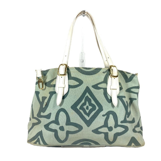 LOUIS VUITTON Shoulder Bag M95678 Canvas / leather green Cruise line Taicienne PM Women Used Authentic