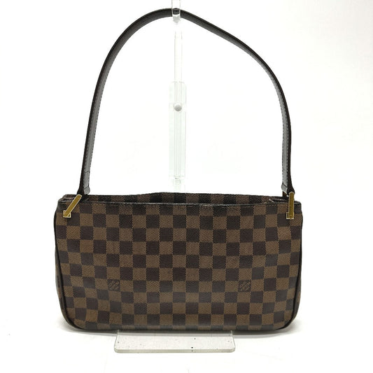 LOUIS VUITTON Shoulder Bag N51129 Damier canvas Brown Damier Aubagne Women Used Authentic