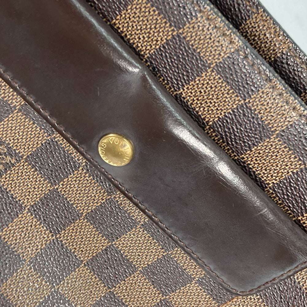 LOUIS VUITTON Shoulder Bag N51129 Damier canvas Brown Damier Aubagne Women Used Authentic