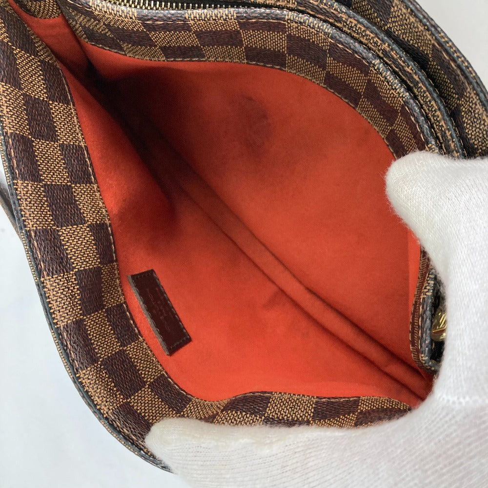 LOUIS VUITTON Shoulder Bag N51129 Damier canvas Brown Damier Aubagne Women Used Authentic