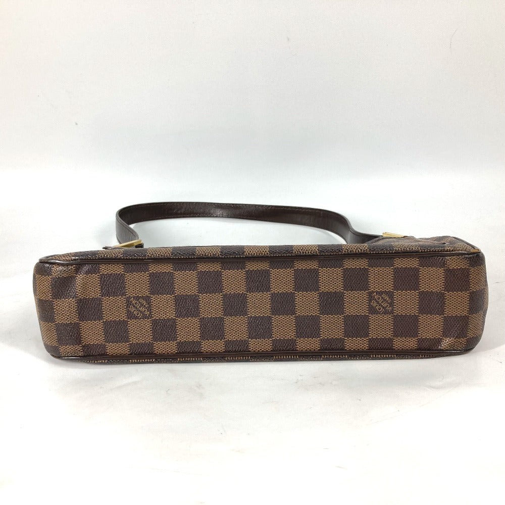 LOUIS VUITTON Shoulder Bag N51129 Damier canvas Brown Damier Aubagne Women Used Authentic