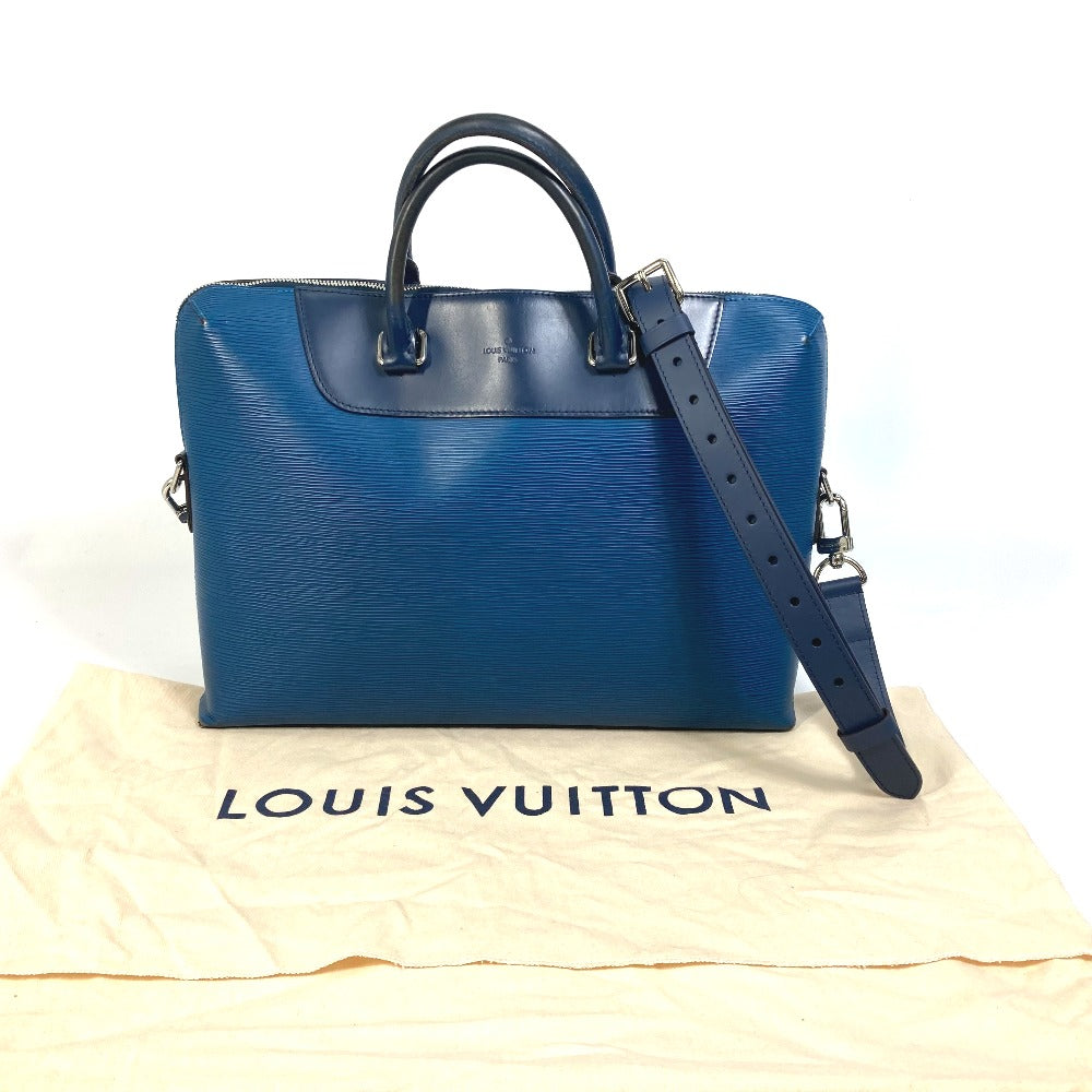 LOUIS VUITTON Business bag M51700 Epi Leather blue Porto documan Jules PDJ Handbag mens Used Authentic