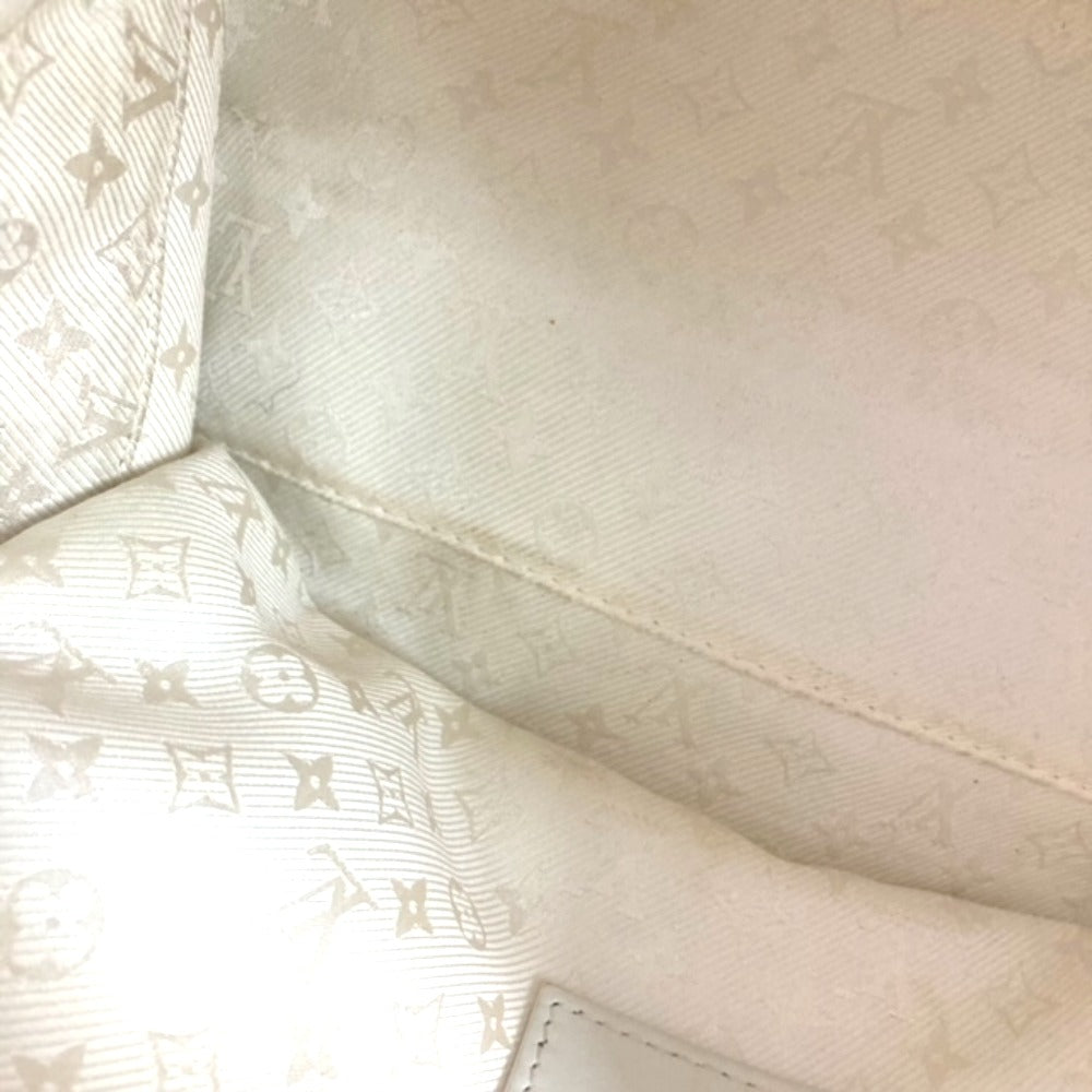 LOUIS VUITTON Handbag M95416 Leather / patent leather Beige off-white street shopper PM Tote Bag Women Used Authentic