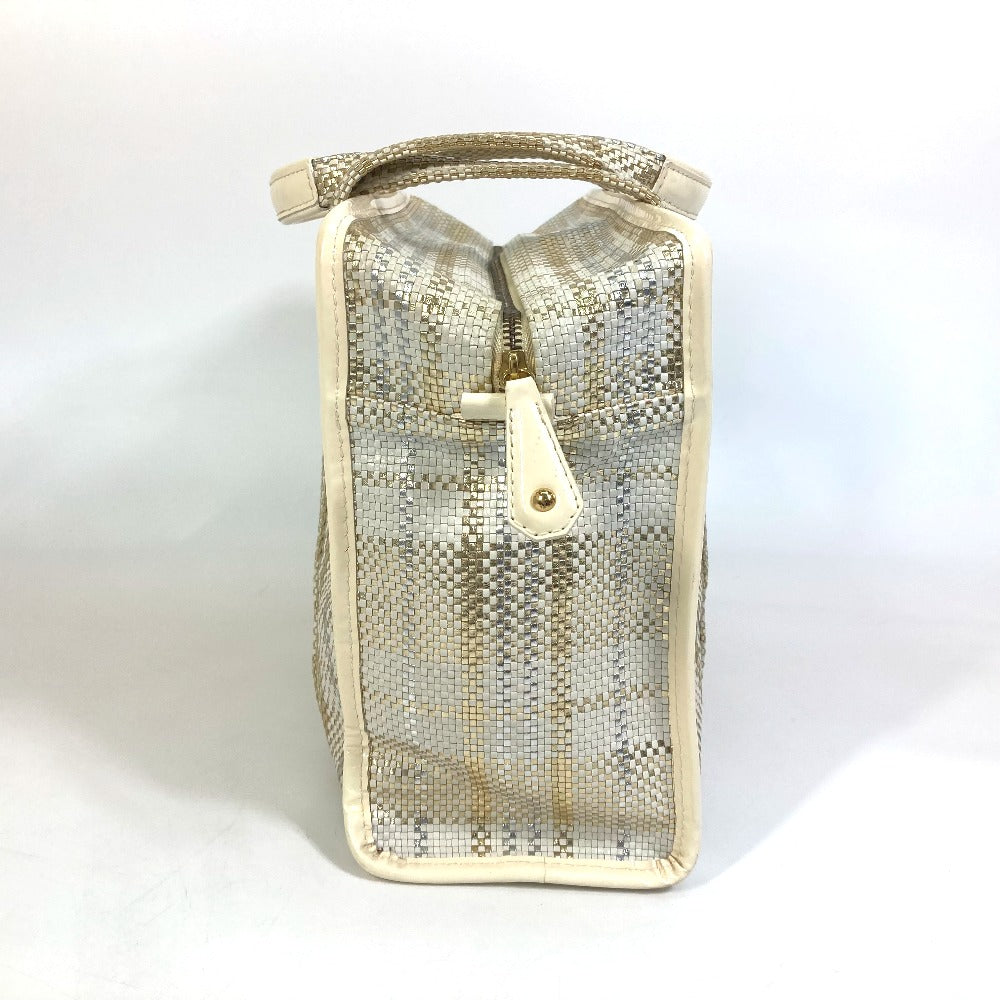 LOUIS VUITTON Handbag M95416 Leather / patent leather Beige off-white street shopper PM Tote Bag Women Used Authentic