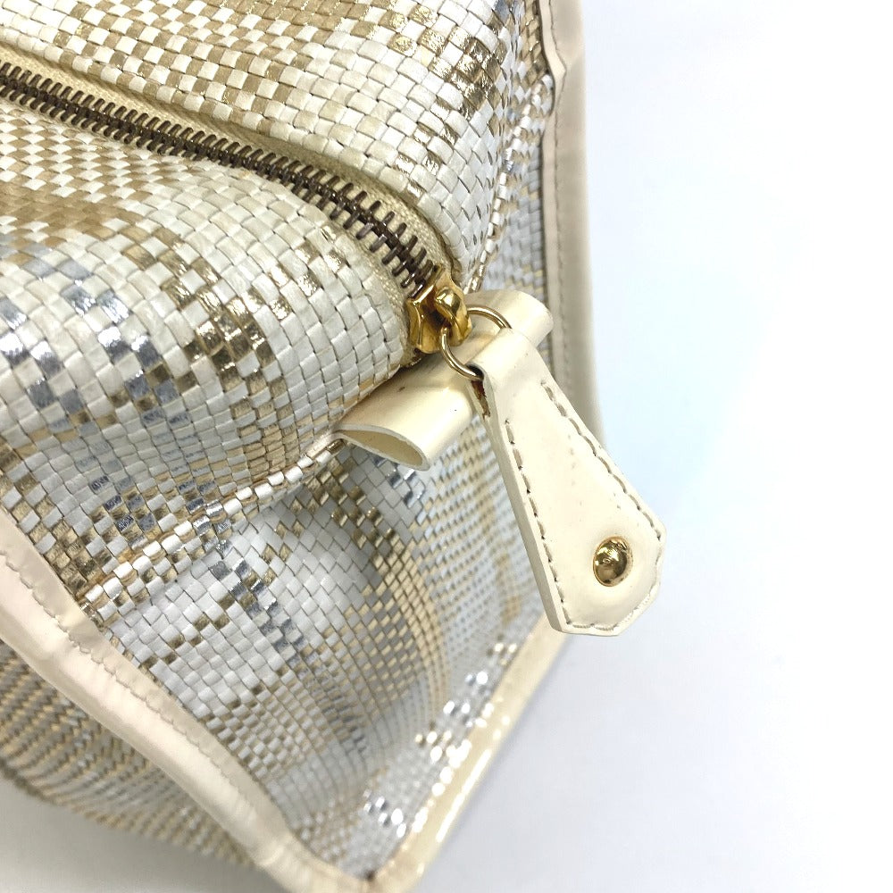 LOUIS VUITTON Handbag M95416 Leather / patent leather Beige off-white street shopper PM Tote Bag Women Used Authentic