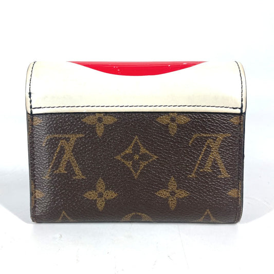 LOUIS VUITTON Trifold wallet M67257 Monogram Canvas, Epi Leather Brown Monogram Kabuki Portefeuille Victorine Women Used Authentic