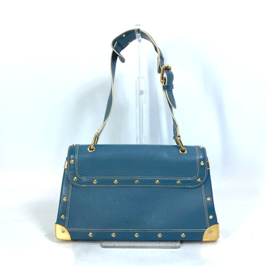 LOUIS VUITTON Shoulder Bag M91821 Suhari leather blue Suhari Tarantue Women Used Authentic