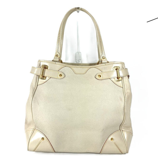 LOUIS VUITTON Tote Bag M95651 Suhari leather white Suhari Majesty