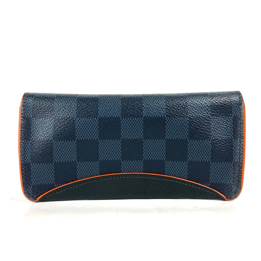 LOUIS VUITTON Pouch GI0380 Damier Cobalt Canvas Navy Damier Cobalt Etui Lunet Woody unisex(Unisex) Used Authentic